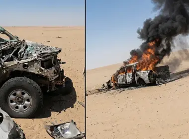 "درون" مغربية تقصف سيارتين بعد دخولهما المنطقة العازلة